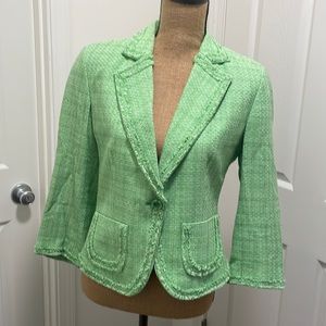 Worthington Spring Green Tweed Blazer - 🙌 WITH POCKETS 🙌 - bracelet length